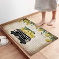 thumbnail image 7 of Indoor Doormat Front Door Welcome Mat Farm Fresh Lemon BlackBuffalo Check Plaid Truck Retro Old Newspaper Non Slip Floor Mat Entryway Rug Durable Low-Profile Mat Home Decor- 18" x 30", 7 of 7