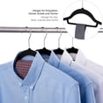 thumbnail image 3 of 10 Pack Velvet Coated Hangers Home Non Shoulder Friendly Mark Clothing Organizer For Garment Care Tile Mat Metal Rack Parts Nails Hardware Sticky Strips Towel Hook Set Coat Hooks Wall Mounted with, 3 of 3