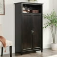thumbnail image 3 of Pemberly Row Engineered Wood Storage Cabinet in Estate Black, 3 of 12