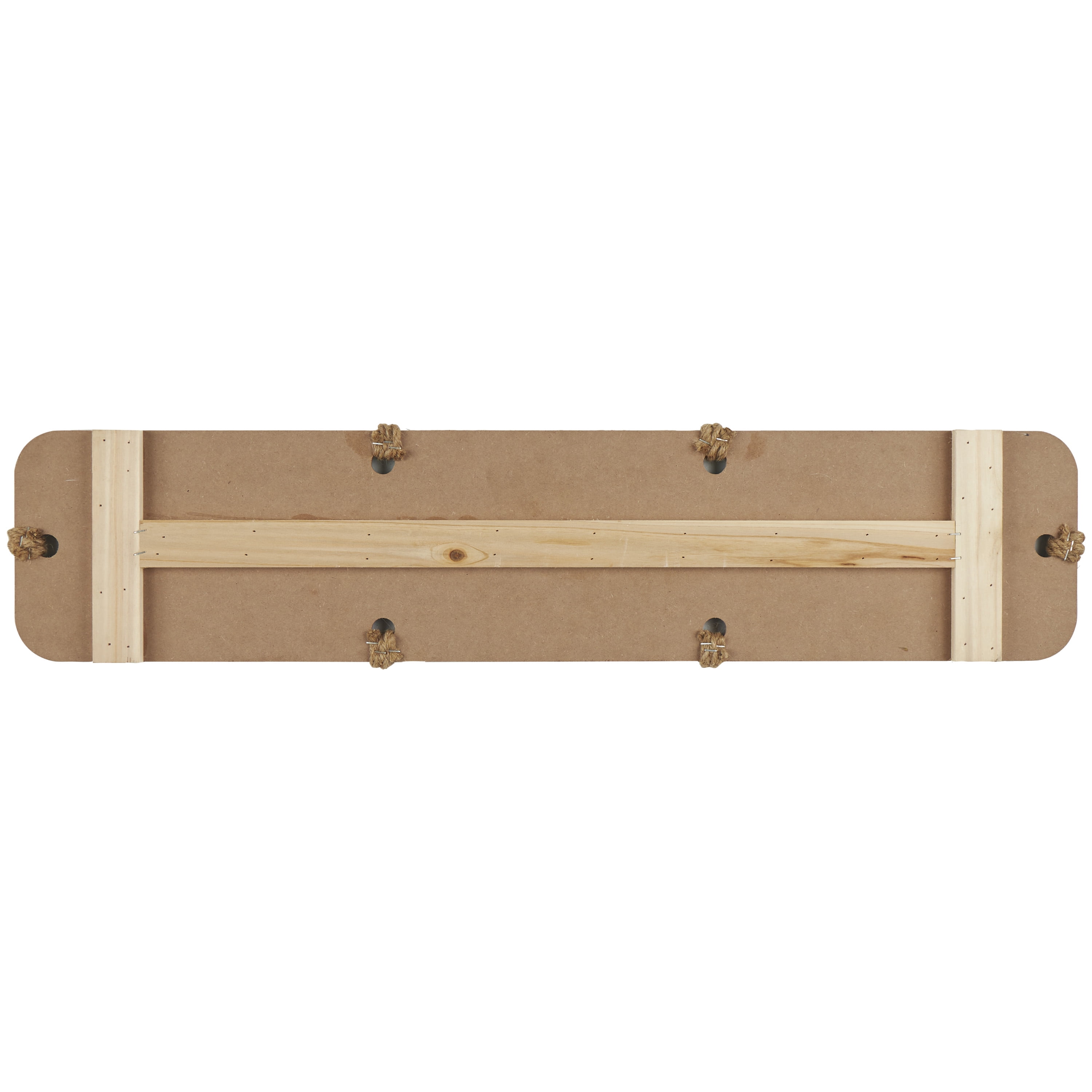 DecMode Blue Wood Sign Wall Decor