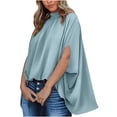 thumbnail image 1 of Blusa Polluer Informal Fiudx de Manga Tres Cuartos con Cuello Redondo para Mujer, 1 of 4