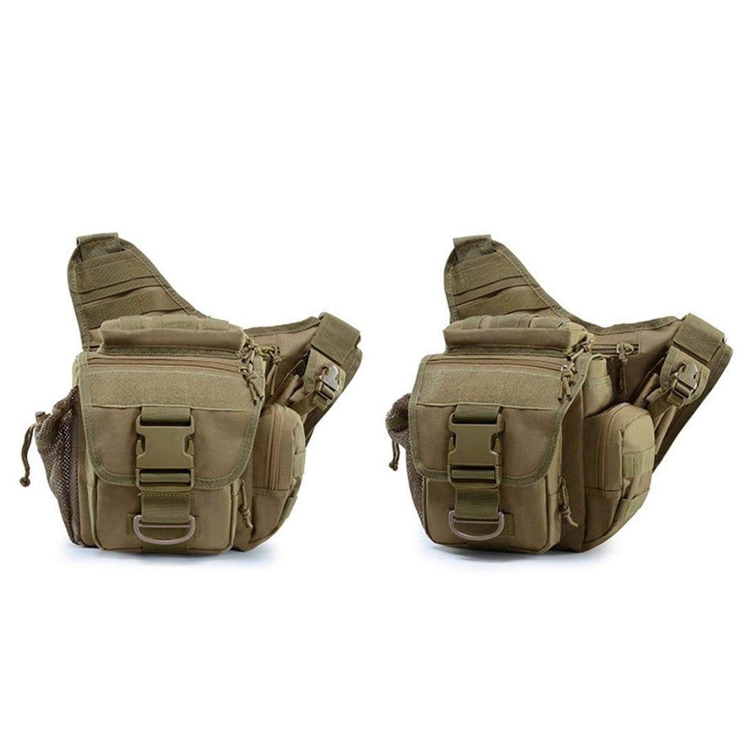 Mens Backpack Messenger Shoulder Pack Sling Tactical  Assault Military Chest Bag 