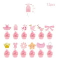 thumbnail image 6 of Pink Ballerina Ballet Happy Birthday Bunting Banner Balloon Cake Toppers for Kids Girl Baby Shower Birthday Party Decoration (13Pcs topper), 6 of 6
