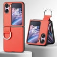 thumbnail image 5 of for Oppo Find N2 Flip Case with Ring, Slim PU Leather Protective Cover Phone Case Oppo Find N2 Flip ZH Orange, 5 of 18