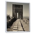 thumbnail image 2 of Designart "Monochrome Horizon Simplicity" Meadow Floater Framed Canvas Wall Art, 2 of 5