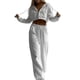 thumbnail image 2 of Conjunto Deportivo Informal de 2 Piezas para Mujer, Sudadera con Capucha y Pantalón Deportivo, Ideal para Viajes y Aeropuertos. Conjuntos de Estar por Casa. L, 2 of 8