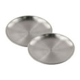 thumbnail image 1 of 2Pcs Stainless Steel Camping Plate Round Tableware for Camping Kitchen Party 20X1.5cm, 1 of 9
