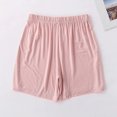 thumbnail image 2 of Previn Women's Soft Pajama Shorts Modal Sleepwear Fall Light Sleep Shorts Lightweight Loose Summer Elastic Waist Loungewear Pink Large, 2 of 4