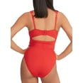 thumbnail image 2 of Panache ROSSA RED Serena Square Neck One Piece Swimsuit, US 36F, UK 36E, 2 of 4