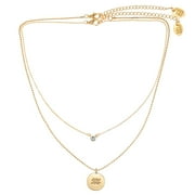 Time and Tru Women's Aquarius Zodiac Necklace Set, 2-Piece