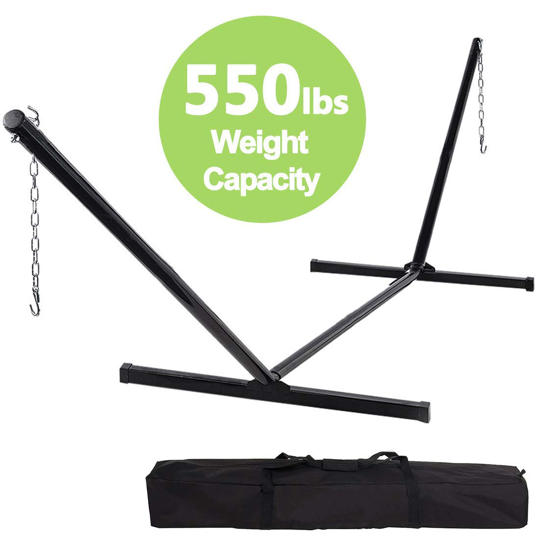 Hammock Stand Fit for 1215 Feet Hammock, 2 Person Heavy Duty 550 LBS