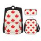 thumbnail image 1 of Disketp Happy Canada Day Mochila Estampada de Gran Capacidad con Lonchera y Estuche, Set de 3 Piezas para Estudiantes, 1 of 7