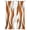 Chocolate, variant on Burnt Orange White Moire Sheer Curtains 108 Inch Length 2 Panels Set Window Treatments, Modern Abstract Art Rod Pocket Semi Curtains for Living Room/Bedroom/Kitchen Décor, 104"W x 108"L