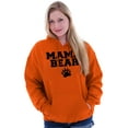 thumbnail image 3 of Mama Bear Paw Print Cute Mothers Day Women Plus Size Graphic Pullover Hoodie Brisco Brands 3X, 3 of 3