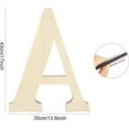 thumbnail image 2 of 17 Inch Large Wooden Letters O Blank Unfinished Wood Letters Numbers Sign A-Z Alphabet Cutouts Paintable Wooden Letters for Home Wall Decor Birthday Wedding Party Classroom Nursery Decor (O), 2 of 10