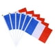 thumbnail image 1 of 10 banderas de Francia para sostener en la mano, minibandera nacional francesa de 14 x 21 cm (bola dorada, asta blanca), 1 of 7