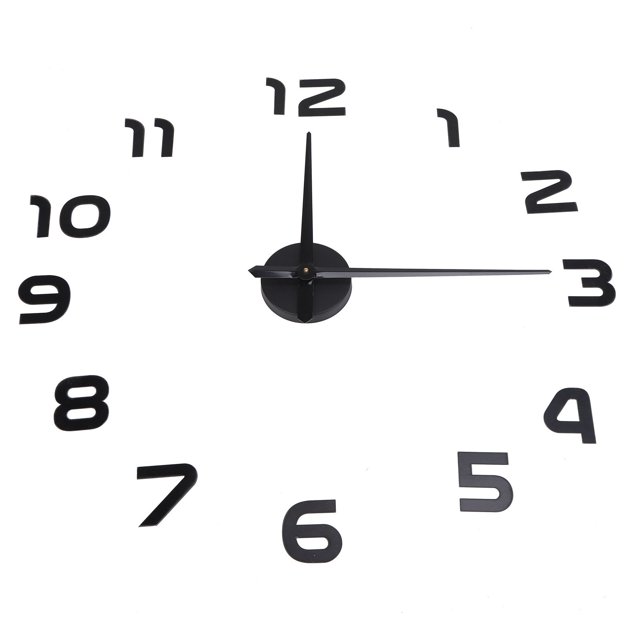 Mirror Wall Clock,Numerals Design Mute Frameless DIY Wall Clock Wall Decor Ultimate Comfort