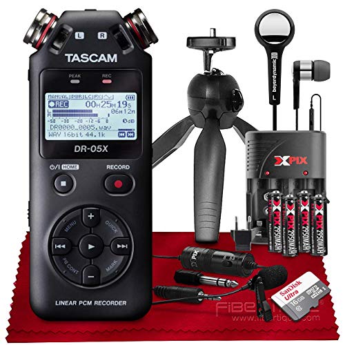 Tascam DR05X Stereo Handheld Digital Audio Recorder with USB Audio