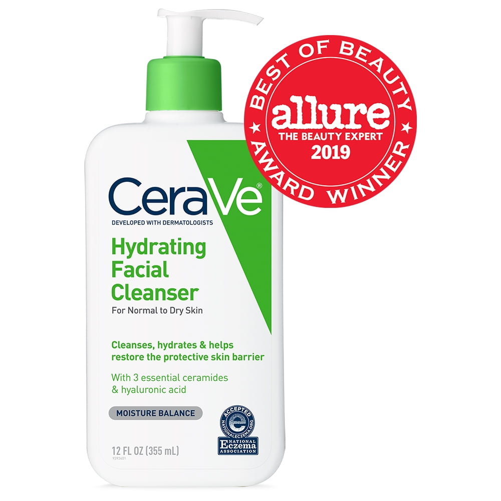 CeraVe Hydrating Facial Cleanser, Daily Face Wash for Normal to Dry