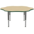 thumbnail image 3 of ECR4Kids 60in Flower Everyday T-Mold Adjustable Activity Table Maple/Green/Black - Super Leg, 3 of 8