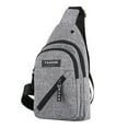 thumbnail image 2 of La mejor mochila tipo sling para hombres y mujeres - Bolsa bandolera de nylon resistente al agua con múltiples bolsillos para viajar, correr, hacer senderismo y uso diario, 2 of 8