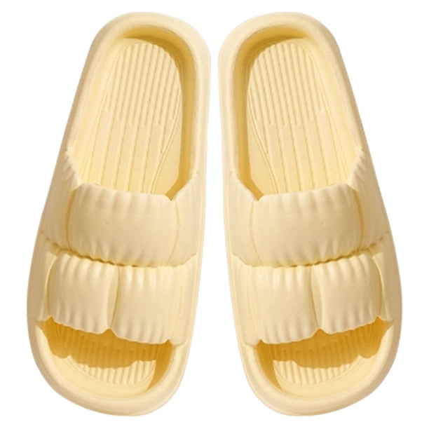 Zapatillas de Ducha de Eva para Mujer, Cómodas Sandalias de Baño Antideslizantes con Diseño de Pétalos Acolchados para El Hogar, La Playa, Fáciles de Poner y