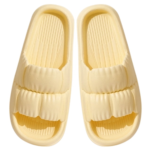 Zapatillas de Ducha de Eva para Mujer, Cómodas Sandalias de Baño Antideslizantes con Diseño de Pétalos Acolchados para El Hogar, La Playa, Fáciles de Poner y