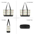 thumbnail image 6 of FORMRS Canvas Laptop Tote Bag for Women with 15.6" Computer Compartments Shoulder Handbag, Toasts Pattern, 6 of 7