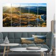 thumbnail image 1 of Mountains Glowing in Sunlight - Landscape Canvas Art Print, 1 of 4