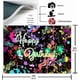 thumbnail image 2 of Neon Birthday Party Backdrop 7x5ft Glow in The Dark Graffiti Splatter Happy Birthday Party Banner Photography Background Lets Glow Dance Birthday Deco, 2 of 4