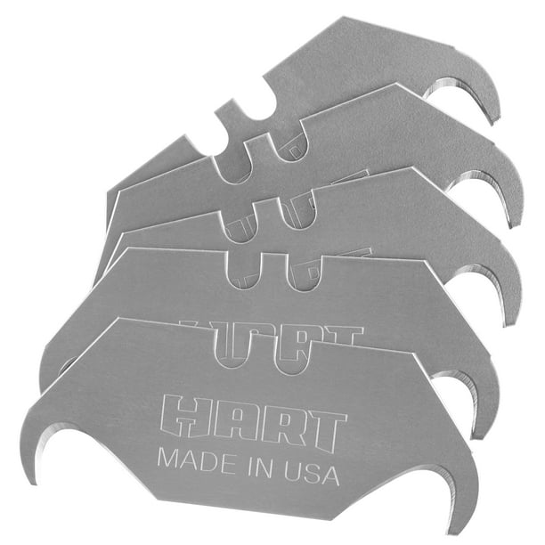 HART 5Piece Heavy Duty Hook Utility Knife Blade Set