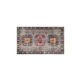 thumbnail image 2 of Bohemian Brown Ethnic Design Rug Kitchen Rugs and Mats Sets Of 2,Kitchen Decoration Rugs,Rubber Backing Non-Slip Floor Mat for Sink Washable Waterproof Laundry Room Runner Rugs, 2 of 7