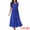 Royal Blue, variant on DARING DIVA Women's Ruffle Sleeveless Midi Dress with Tie Waist Belt S Red