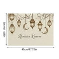 thumbnail image 3 of Dsscvnef Easter Linen Placemat Rabbit Easter Egg Restaurant Living Room Home Decoration Dining Table Insulation Doilies for Tables Charger Plates, 3 of 7