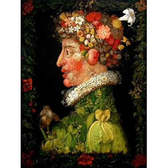 Selected Artworks PDX3GA155SMALL Spring Poster Print by Giuseppe Arcimboldo, 11 x 14 - Small