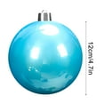 thumbnail image 5 of Christmas Ornament Balls Glitter Hanging Decorations Shatterproof Plastic Baubles for Tree Home Holiday Decor(Sky Blue), 5 of 6