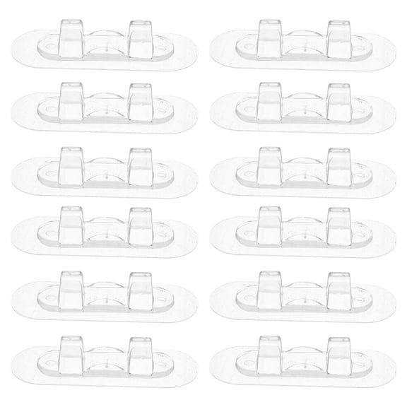 Yardwe 10Pcs Kitchen Appliance Cord Winder Transparent Acrylic Small Rectangular Cable Organizer For General Users Home Office