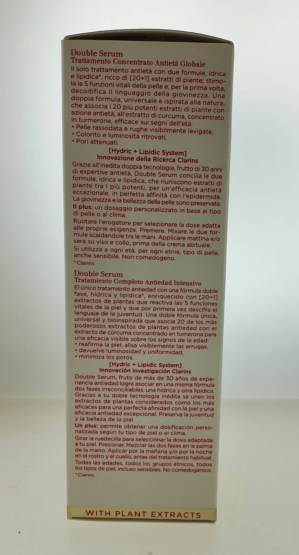 Double Serum Complete Age Control Concentrate by Clarins for Unisex - 1 oz Serum