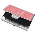 thumbnail image 2 of Visol V619B Sania Pink Slate Finish Stainless Steel Business Card Case, 2 of 2