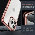 thumbnail image 5 of JETech Case for iPhone 15 Pro 6.1-Inch, Non-Yellowing Shockproof Phone Bumper Cover, Anti-Scratch Clear Back (Rose Gold), 5 of 6