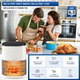 thumbnail image 4 of Air Fryer, 6QT Square Airfryer with Visual Window, 400℉ Fast Heating Fryers Oven Timer, Auto-Off, Non Toxic & Stick, Multiple 12 Modes for Roast, Bake, Dehydrate, Fry, Reheat, 4 of 5
