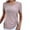 Pink Shirts for women, variant on HAPIMO Women's Trendy Loose Tops Eyelet Dressy Tunic for Teen Girls Solid Color Drawstring Summer Short Sleeve Square Neck Pullover Elegant Casual Blouses White M