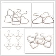 thumbnail image 3 of FONWILYO 4Pcs Ladies Scarf Hangers Heart Shape Hanger Iron Modern Minimalist Closet Organization, 3 of 8
