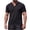 Black, variant on Zekutng Mens T-Shirts Solid-Color V-Neck Pullover Short-Sleeve Shirt,Sizes S-3XL