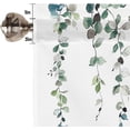 Flop Panel Eucalyptus Leaves Valances for Windows 1 Panel, Rod Pocket 54x18 in ...
