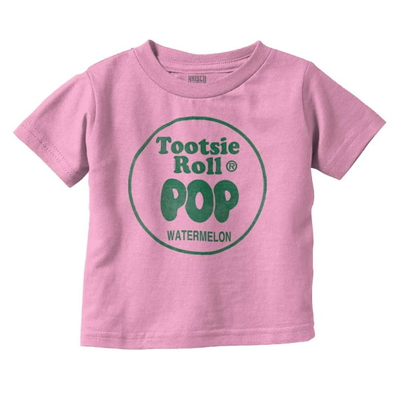 Retro Flavor Watermelon Tootsie Pop Toddler Boy Girl T Shirt Infant Toddler Brisco Brands 12M