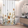 thumbnail image 3 of Duangreer Vintage Floral Shower Curtain with 12 Hooks, Waterproof Faric Curtain for Bathroom, 72x72 Inches, 3 of 5