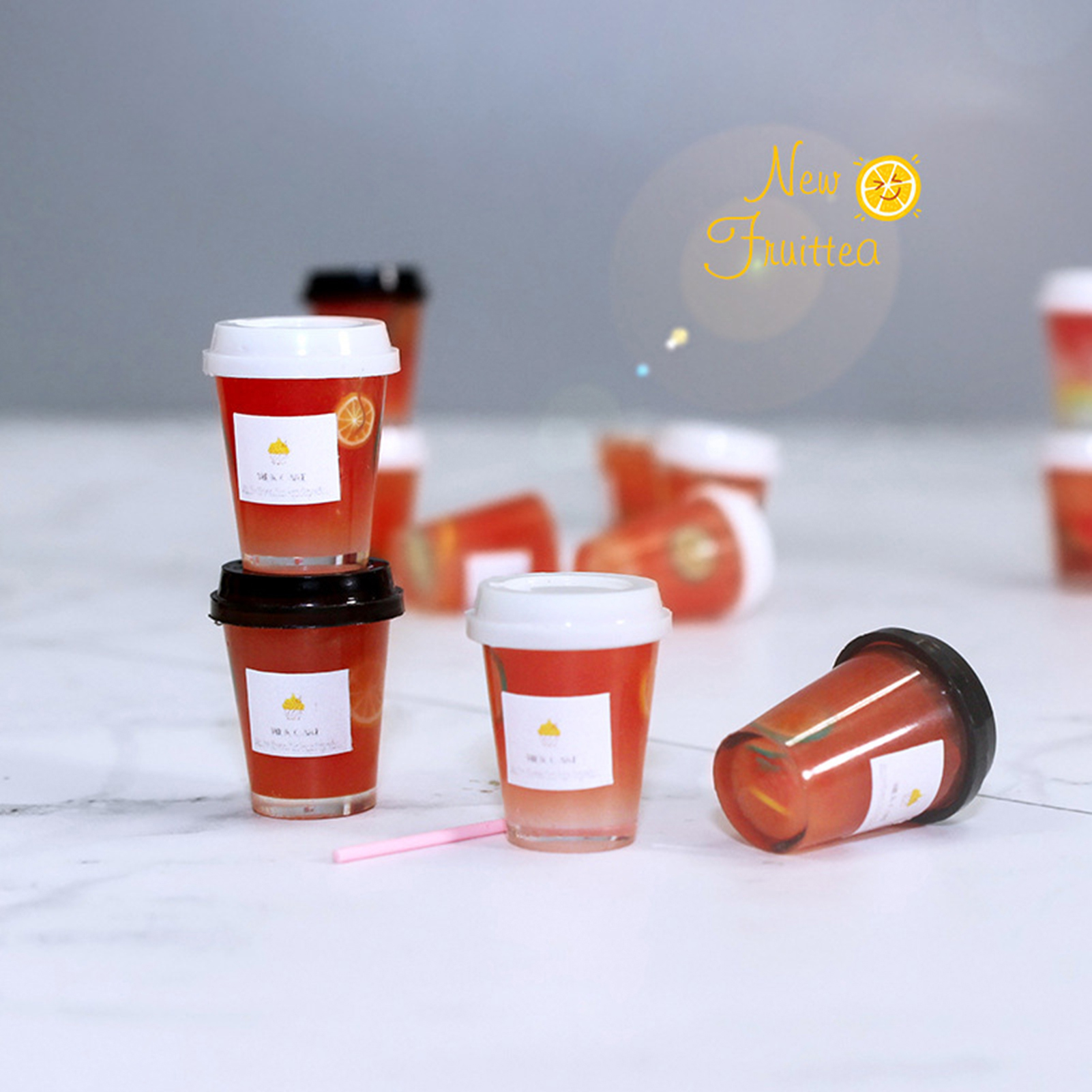 Archer 1Set Mini Food Toy Adorable Decoration Resin Miniature Doll