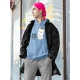 thumbnail image 2 of Awesome Today Cat Crown Hoodie Women -Image by Shutterstock, Female 3X-Large, 2 of 4