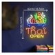 thumbnail image 3 of Letrero De Neón Thai Food Open, Ideal Para Decoración De Pared De Cocina Y Restaurante, Con Luz Regulable De 42cmx52cm, 3 of 6